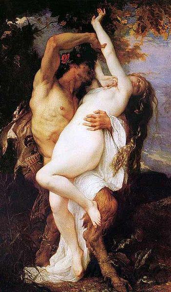 Alexandre Cabanel Nymphe et Satyre Germany oil painting art